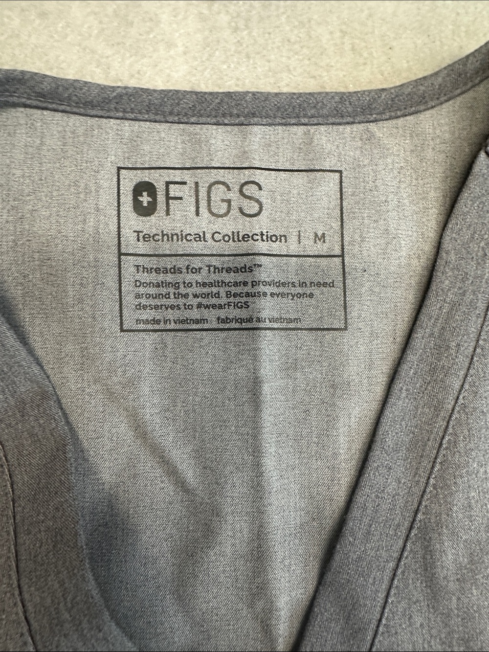 Figs Set Graphite Gray Catarina Scrub Top and Livingston Pants Women’s Medium - Picture 5 of 11